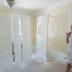 Interior Painting, Drywall and New Ceiling Fans in Worcester Ma