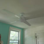 Interior Painting, Drywall and New Ceiling Fans in Worcester Ma